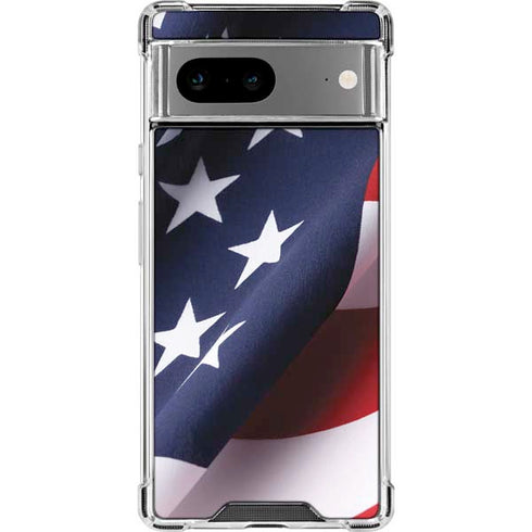 The American Flag Google Pixel 7a Clear Case